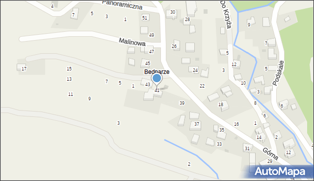 Rybna, Górna, 41, mapa Rybna