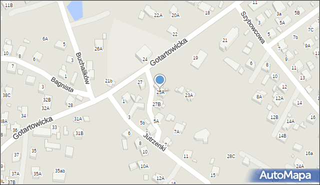 Rybnik, Gotartowicka, 25A, mapa Rybnika