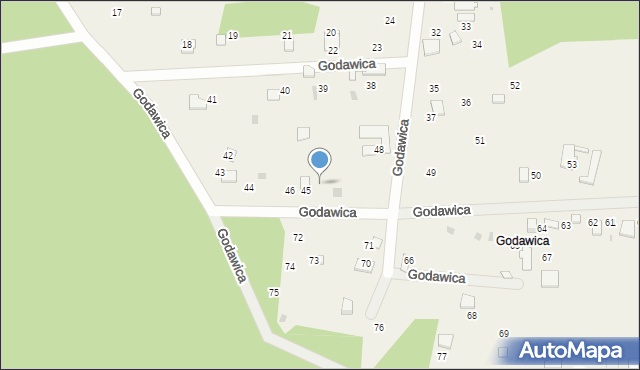 Ryczówek, Godawica, 47, mapa Ryczówek