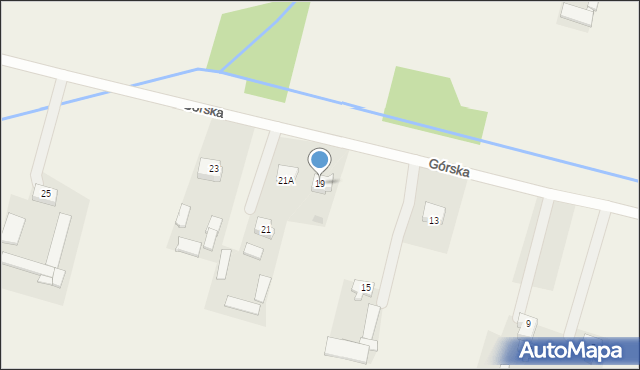 Rzakta, Górska, 19, mapa Rzakta