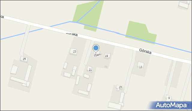 Rzakta, Górska, 21A, mapa Rzakta