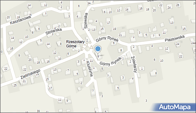 Rzeszotary, Górny Rynek, 4, mapa Rzeszotary