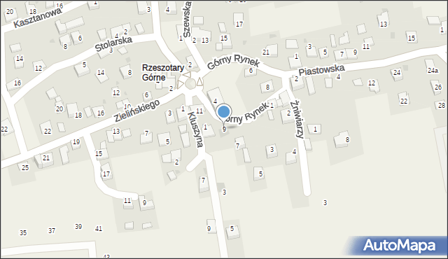 Rzeszotary, Górny Rynek, 9, mapa Rzeszotary