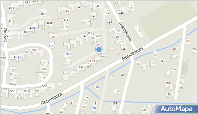 Rzeszów, Goździkowa, 12/3, mapa Rzeszów