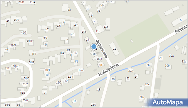 Rzeszów, Goździkowa, 16, mapa Rzeszów