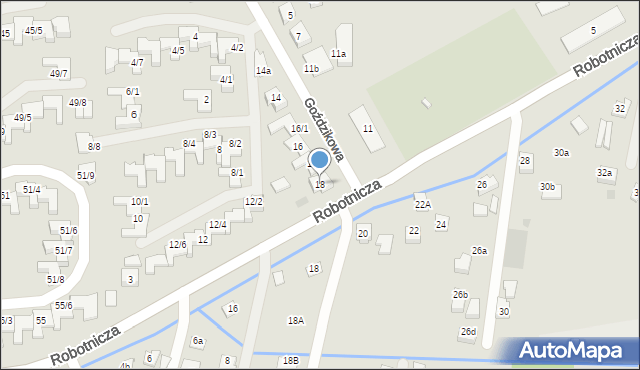 Rzeszów, Goździkowa, 18, mapa Rzeszów