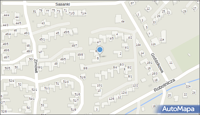 Rzeszów, Goździkowa, 6/2, mapa Rzeszów