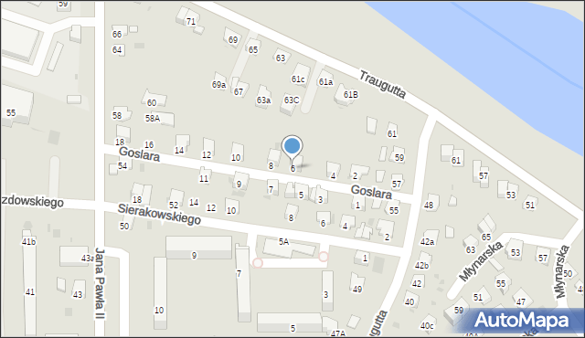 Sanok, Goslara, 6, mapa Sanok