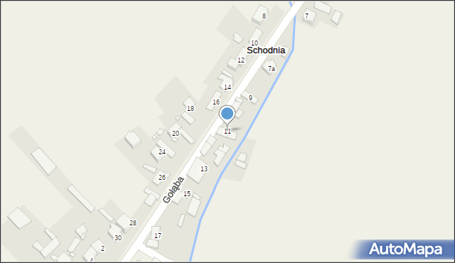 Schodnia, Gołąba Piotra, ks., 11, mapa Schodnia