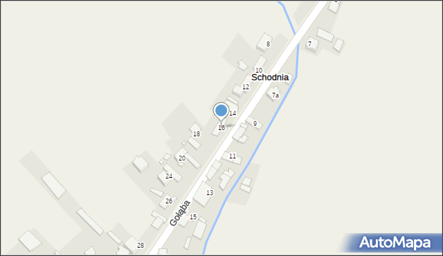 Schodnia, Gołąba Piotra, ks., 16, mapa Schodnia