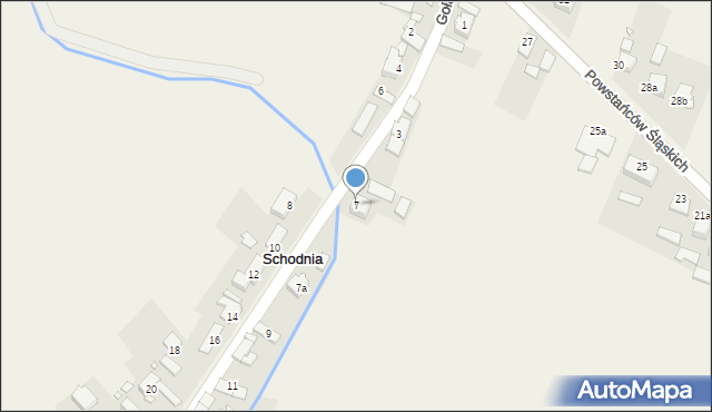 Schodnia, Gołąba Piotra, ks., 7, mapa Schodnia