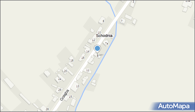 Schodnia, Gołąba Piotra, ks., 9, mapa Schodnia