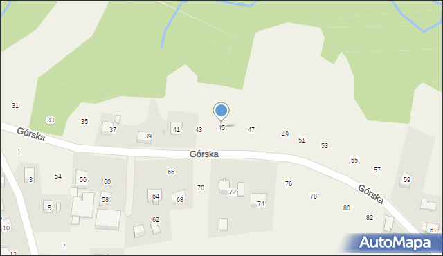 Siepraw, Górska, 45, mapa Siepraw