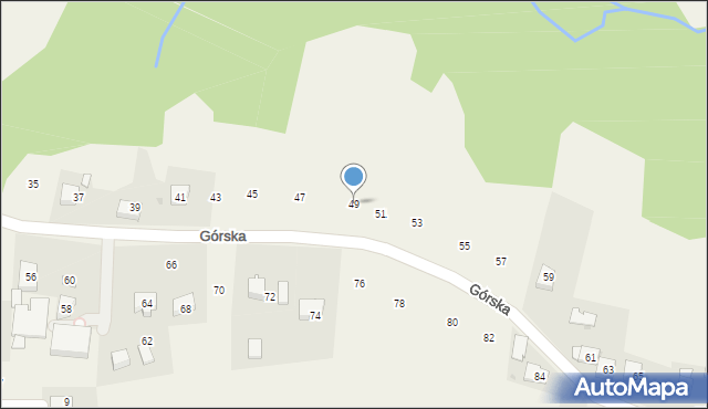 Siepraw, Górska, 49, mapa Siepraw