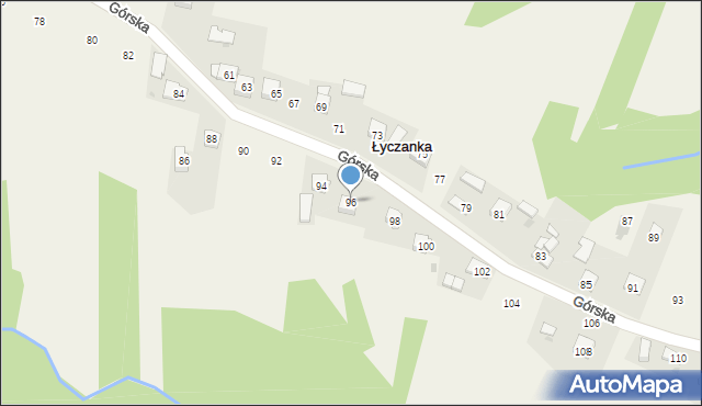 Siepraw, Górska, 96, mapa Siepraw