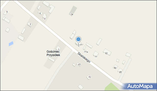 Skiby, Gościniec (Skiby), 2, mapa Skiby