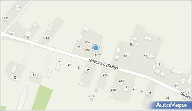 Skiby, Gościniec (Skiby), 84, mapa Skiby