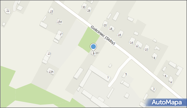 Skiby, Gościniec (Skiby), 9, mapa Skiby