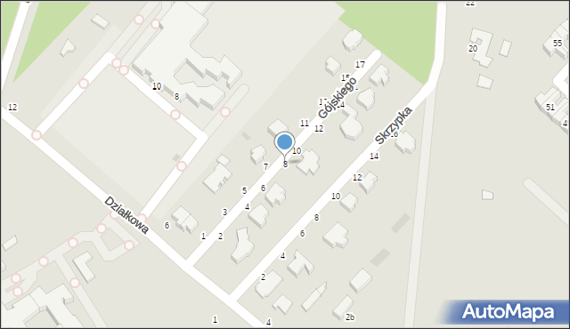 Skierniewice, Gójskiego Juliana Jerzego, por., 8, mapa Skierniewic