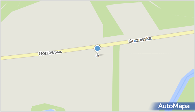 Skwierzyna, Gorzowska, 36, mapa Skwierzyna