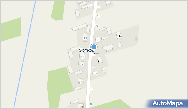 Słomków, Gościniec, 16, mapa Słomków