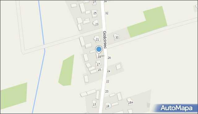 Słomków, Gościniec, 19, mapa Słomków