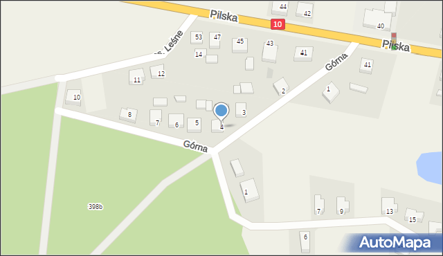 Śmiłowo, Górna, 4, mapa Śmiłowo