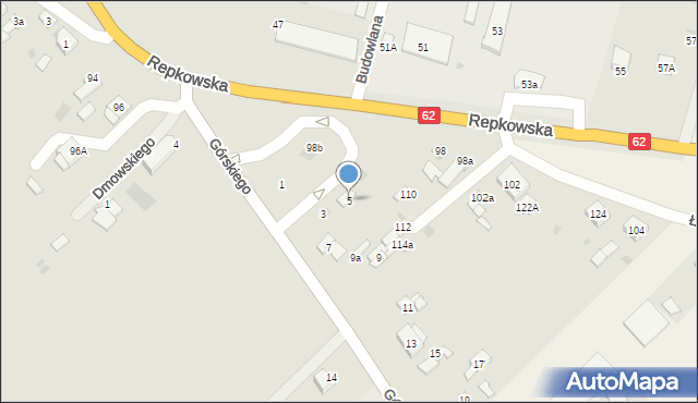 Sokołów Podlaski, Górskiego Ludwika, 5, mapa Sokołów Podlaski