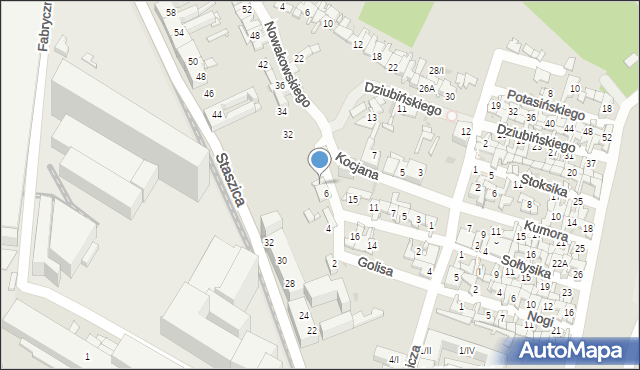 Sosnowiec, Golisa Antoniego, 8, mapa Sosnowca