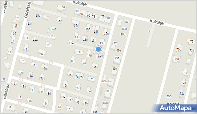 Sosnowiec, Góralska, 11h, mapa Sosnowca