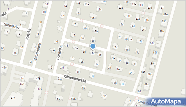 Sosnowiec, Góralska, 3c, mapa Sosnowca