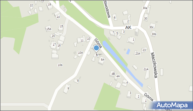 Sosnowiec, Górna, 6, mapa Sosnowca