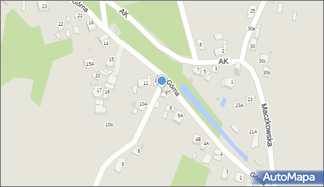 Sosnowiec, Górna, 7A, mapa Sosnowca