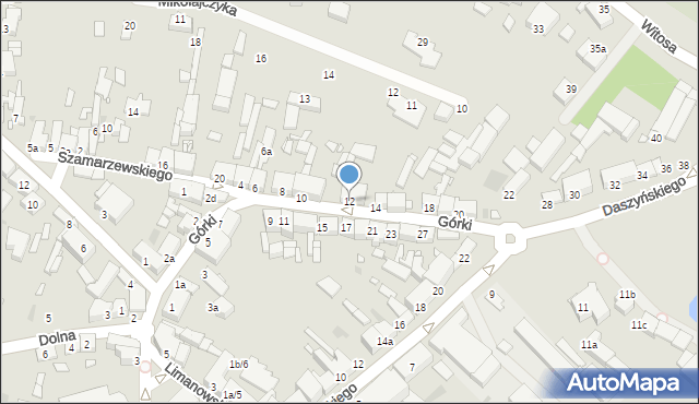 Środa Wielkopolska, Górki, 12, mapa Środa Wielkopolska