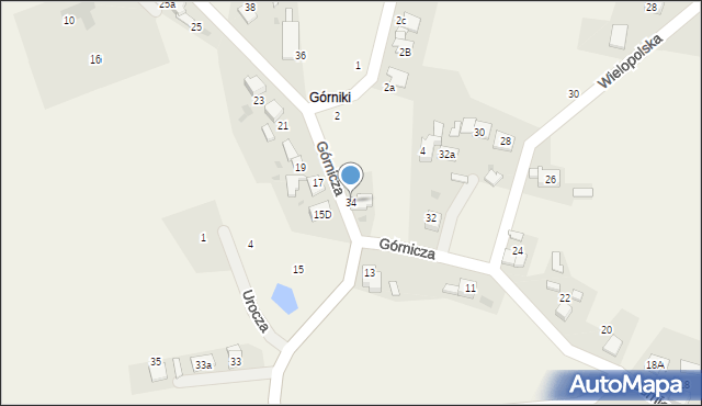 Stanica, Górnicza, 34, mapa Stanica