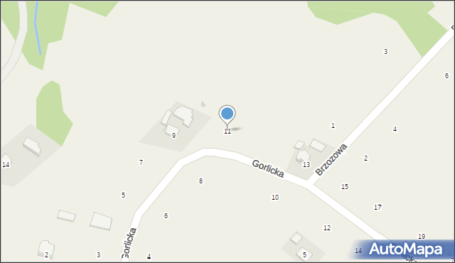 Staszkówka, Gorlicka, 11, mapa Staszkówka