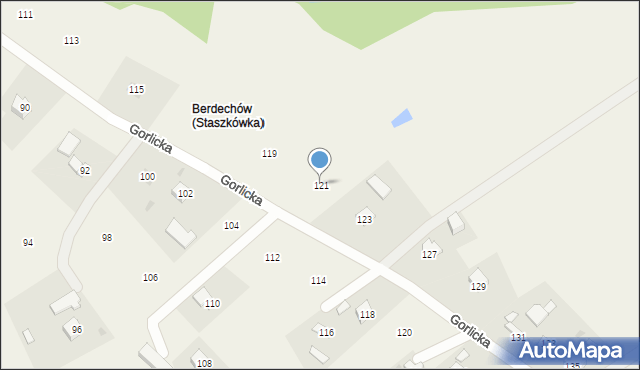 Staszkówka, Gorlicka, 121, mapa Staszkówka