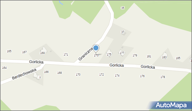 Staszkówka, Gorlicka, 173, mapa Staszkówka