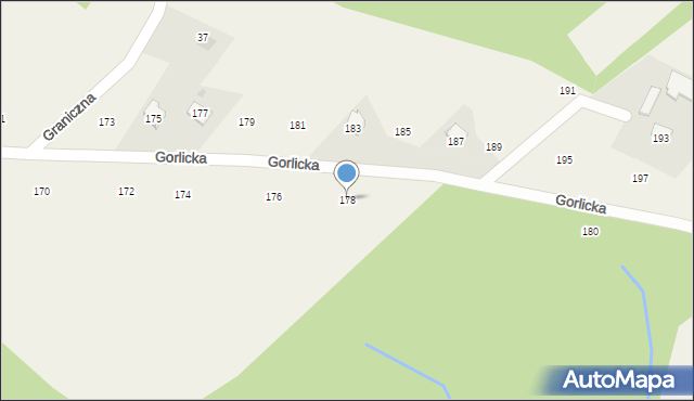 Staszkówka, Gorlicka, 178, mapa Staszkówka