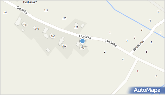 Staszkówka, Gorlicka, 204, mapa Staszkówka