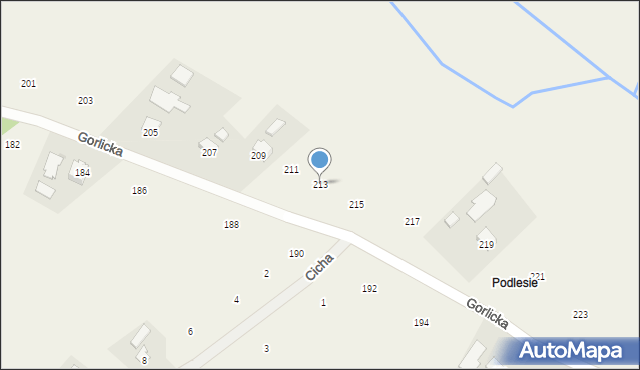 Staszkówka, Gorlicka, 213, mapa Staszkówka