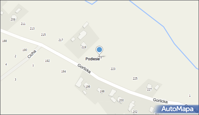 Staszkówka, Gorlicka, 221, mapa Staszkówka