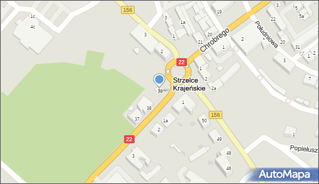 Strzelce Krajeńskie, Gorzowska, 39, mapa Strzelce Krajeńskie