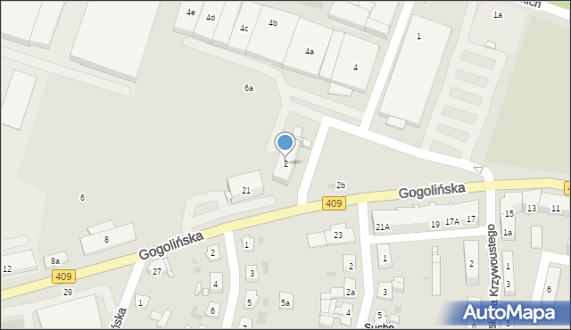 Strzelce Opolskie, Gogolińska, 2, mapa Strzelce Opolskie