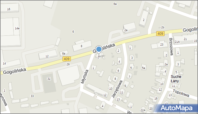 Strzelce Opolskie, Gogolińska, 27, mapa Strzelce Opolskie