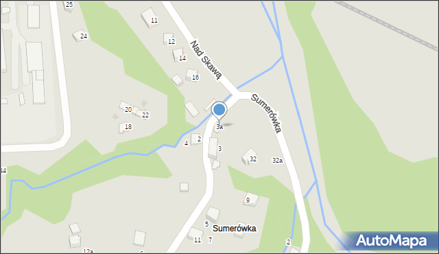 Sucha Beskidzka, Górska, 3a, mapa Sucha Beskidzka