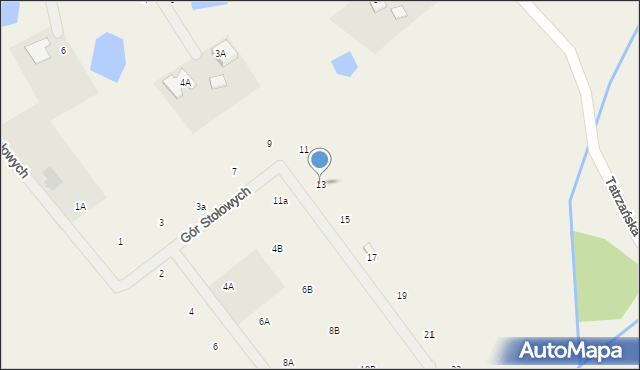 Sucha Huta, Gór Stołowych, 13, mapa Sucha Huta