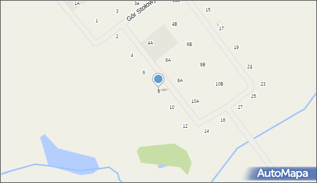 Sucha Huta, Gór Stołowych, 8, mapa Sucha Huta