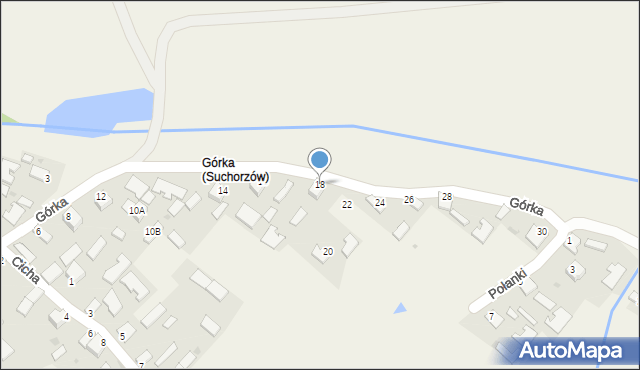 Suchorzów, Górka, 18, mapa Suchorzów