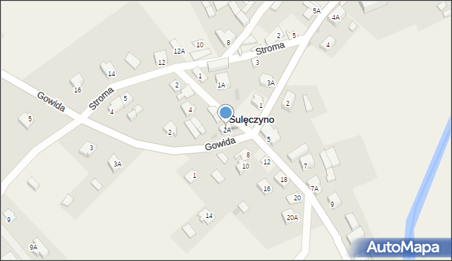 Sulęczyno, Gowida, 2A, mapa Sulęczyno